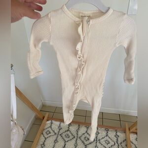 Spearmint love ruffle onesie